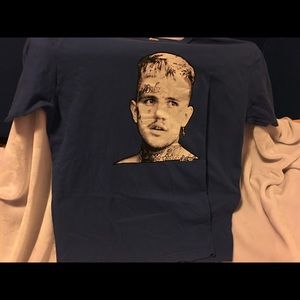 Custom made Lil Peep blue t-shirt